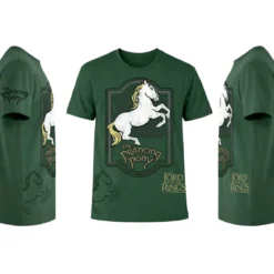 Der Herr der Ringe - Zum Tänzelnden Pony Logo T-Shirt grün