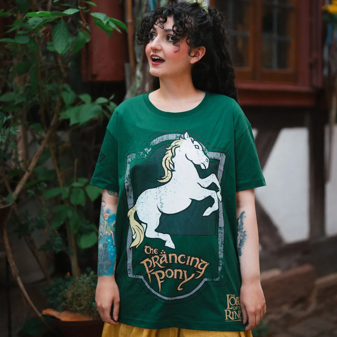 Der Herr der Ringe - Zum Tänzelnden Pony Logo T-Shirt grün