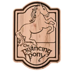 Der Herr der Ringe - Zum Tänzelnden Pony Schneidebrett Buche