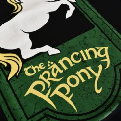 Der Herr der Ringe - Zum Tänzelnden Pony Logo T-Shirt schwarz