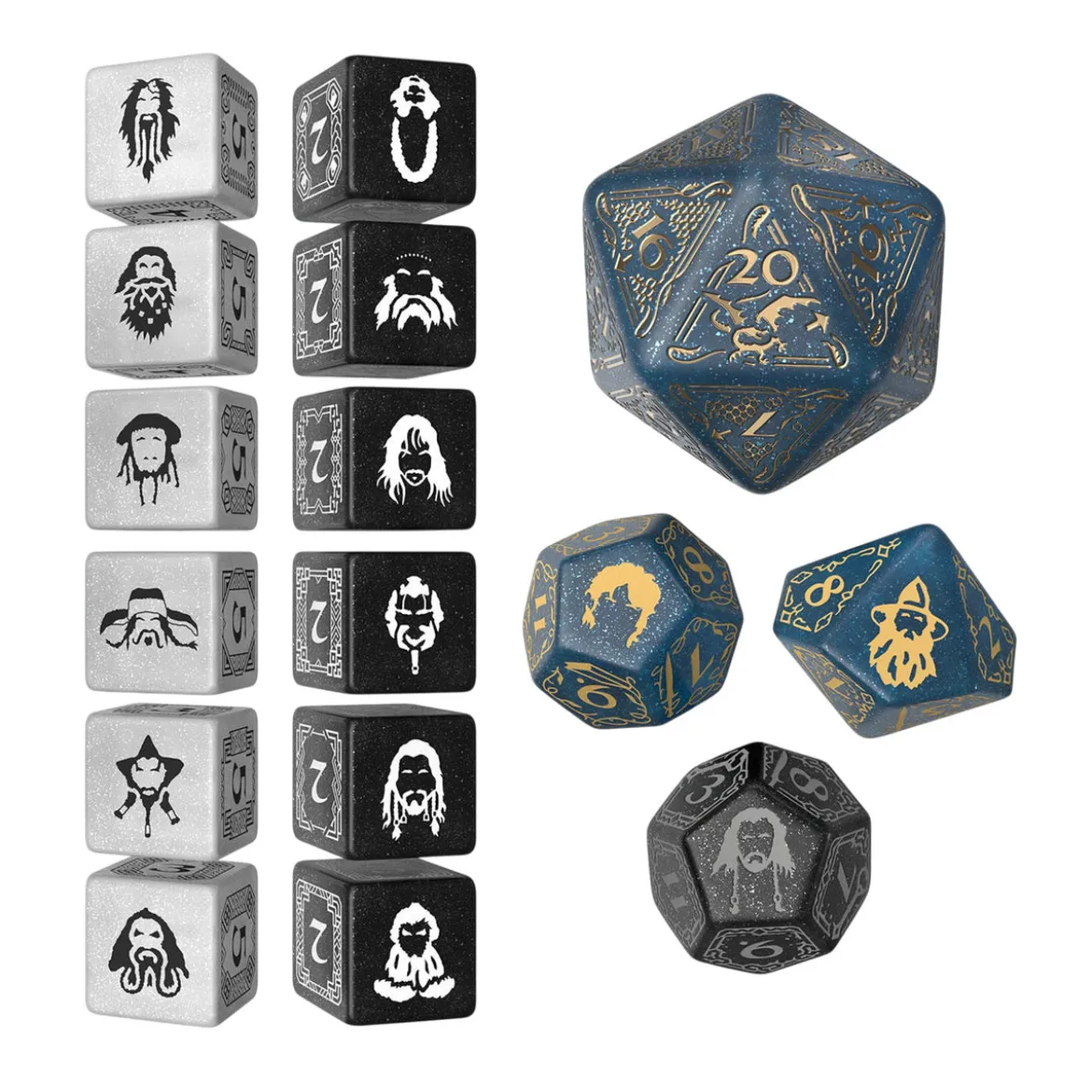 Der Hobbit - Aether Vale TCG Würfel Set 16tlg