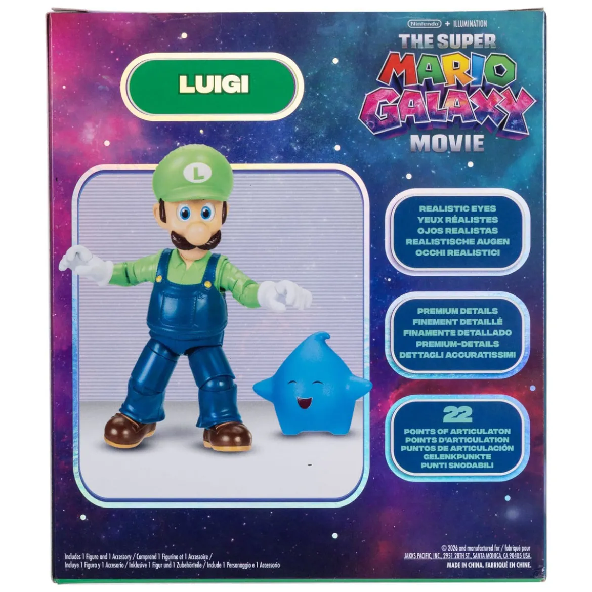 Der Super Mario Galaxy Film Actionfigur Luigi 13 cm