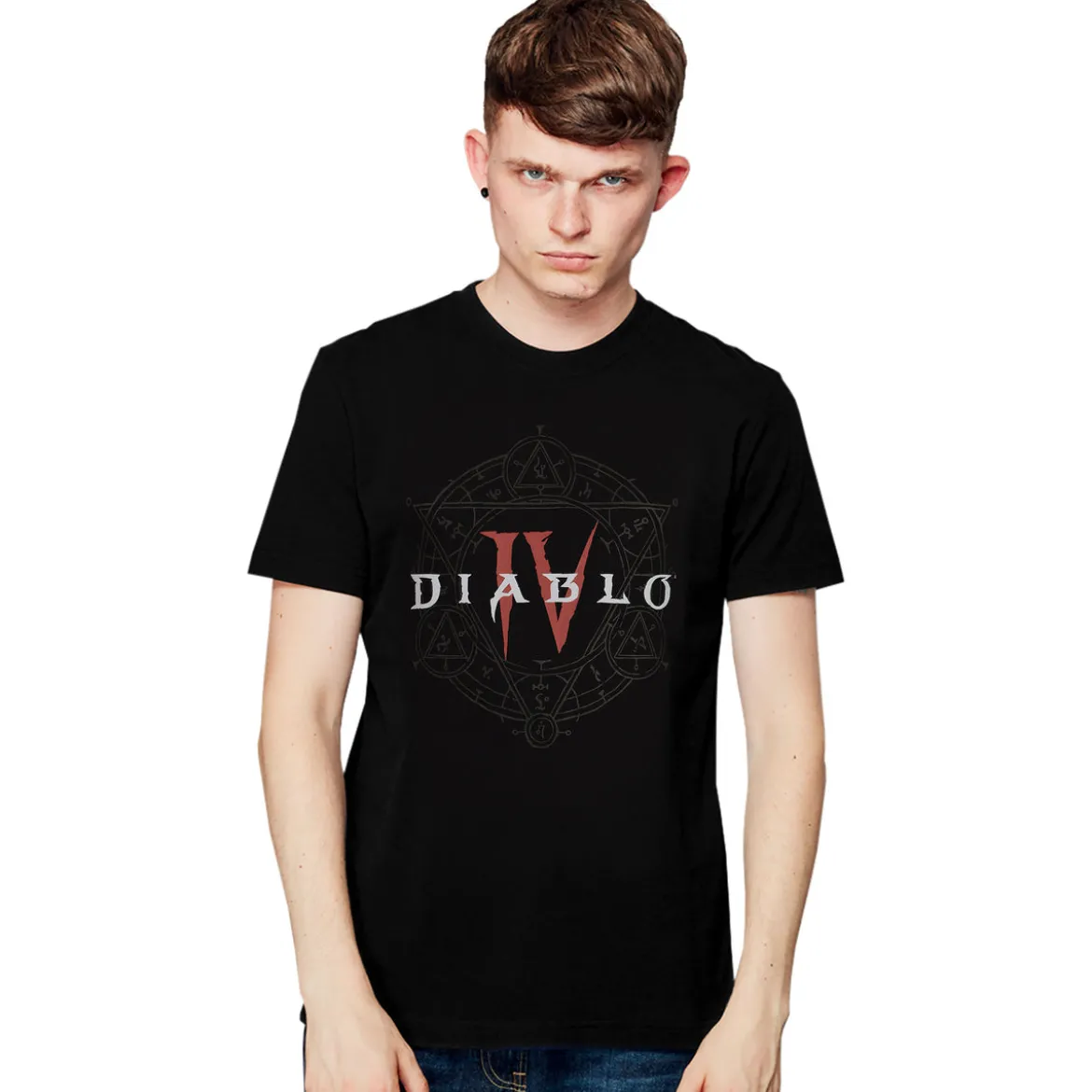 Diablo IV - Hexagramm Logo T-Shirt schwarz