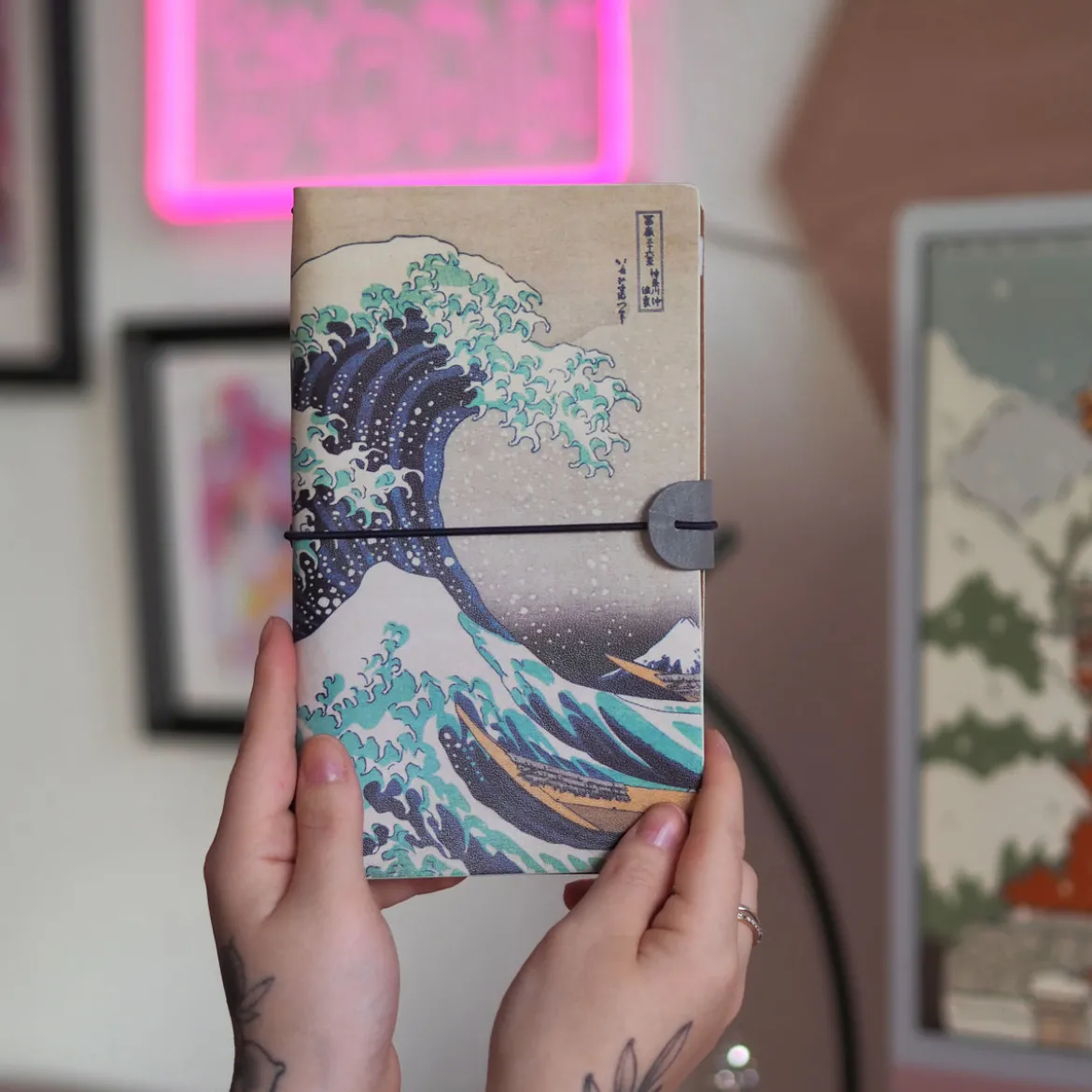 Die große Welle vor Kanagawa - Katsushika Hokusai Notizbuch