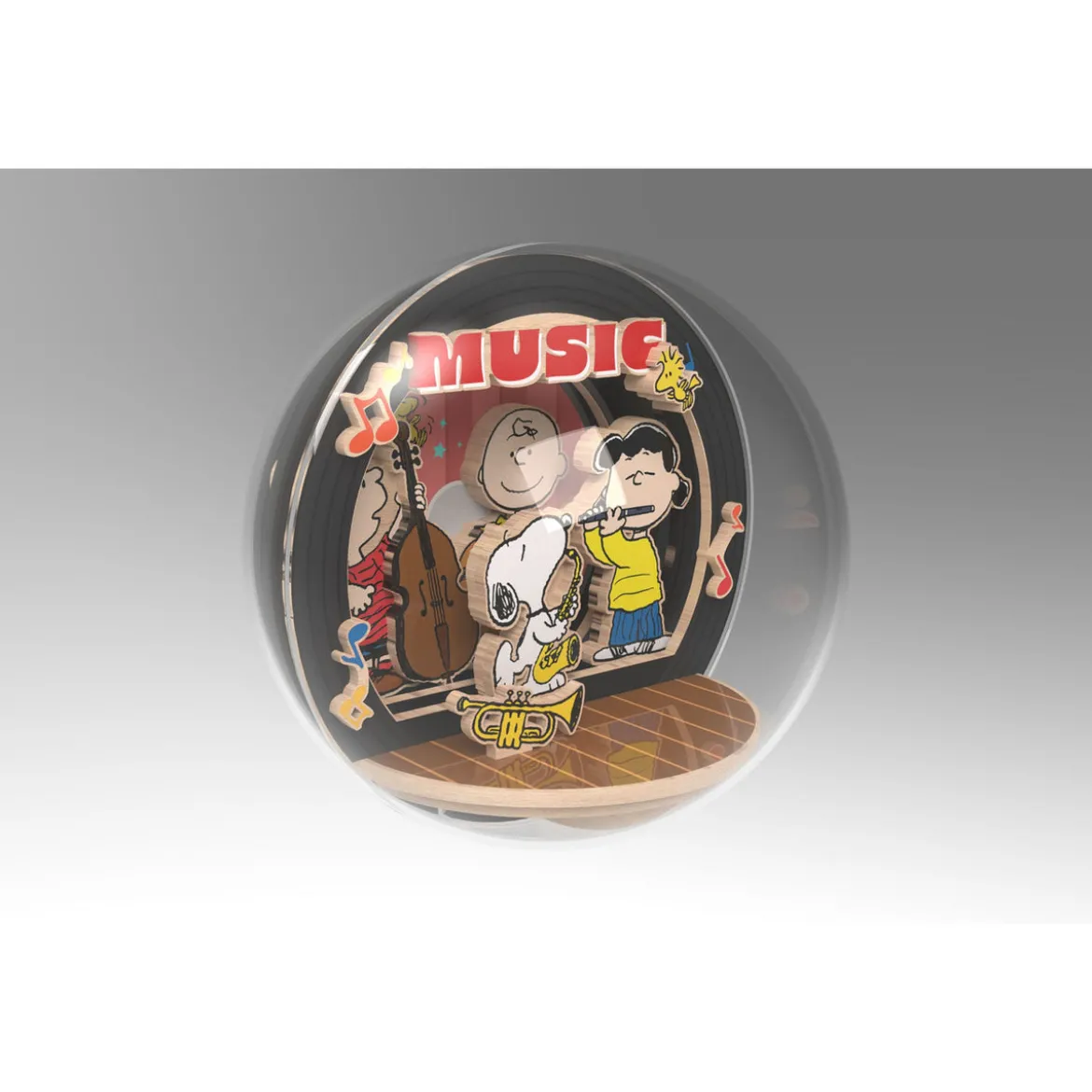 Die Peanuts Puremind Modellbausatz Wooden Theater Globe Night of Music