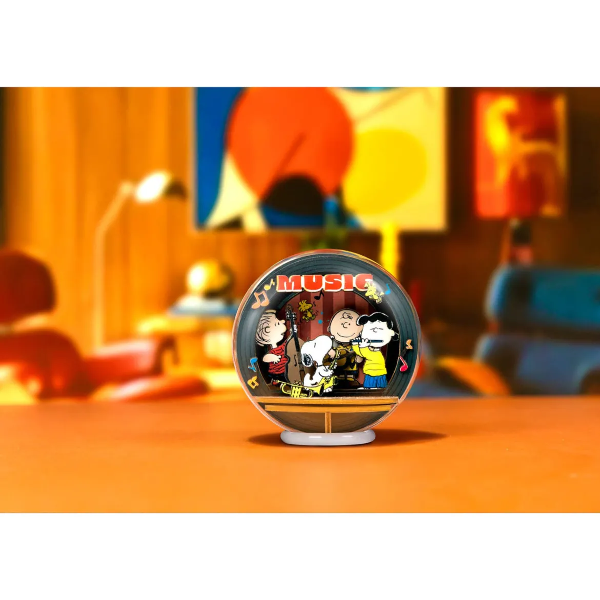Die Peanuts Puremind Modellbausatz Wooden Theater Globe Night of Music