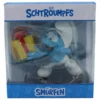 Die Schlümpfe Statue Jokey-Schlumpf mit Geschenk 10 cm