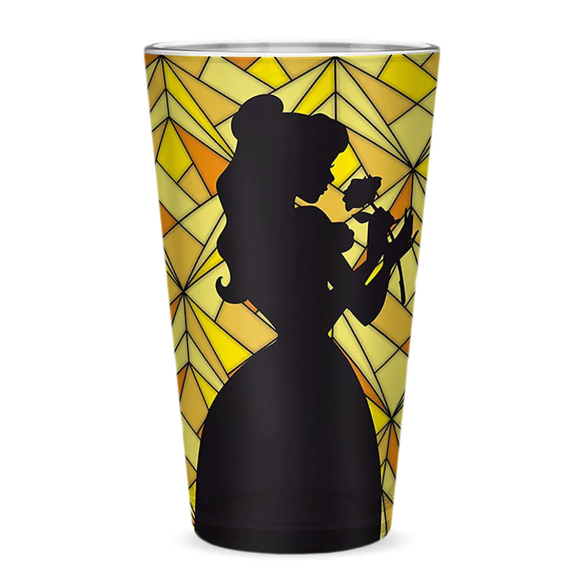 Die Schöne und das Biest - Belle Silhouette Glas