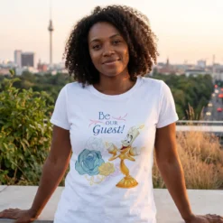 Die Schöne und das Biest - Be Our Guest T-Shirt Damen weiß