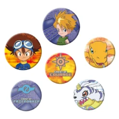 Digimon - Tai & Matt Button 6er Set