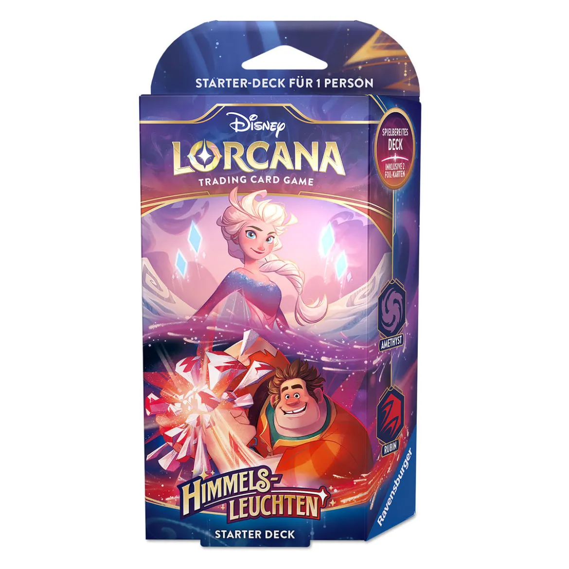 Disney Lorcana Amethyst und Rubin Starterset - Himmelsleuchten Trading Card Game