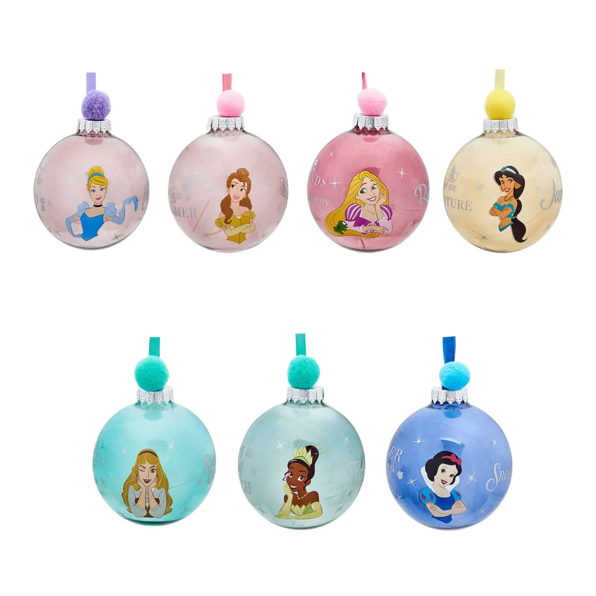 Disney Princess - Characters Weihnachtsbaumkugeln 7tlg