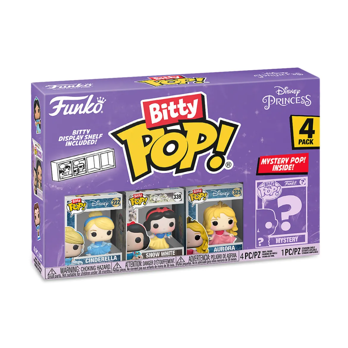 Disney Princess - Funko Bitty Pop 4er Figuren Set Serie 2