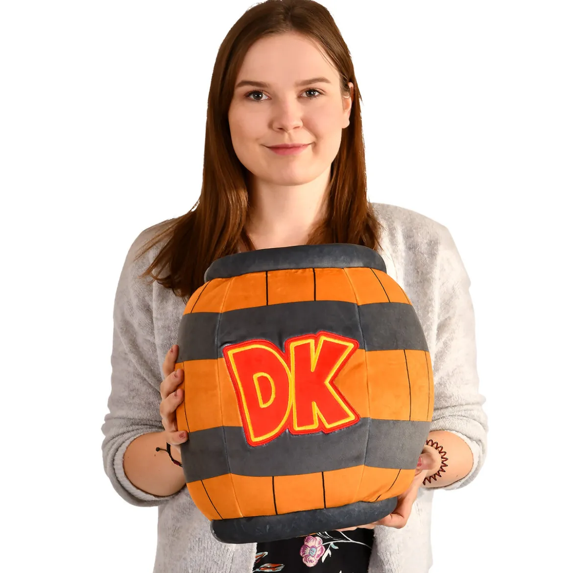 Donkey Kong - DK-Fass Plüsch Figur XL