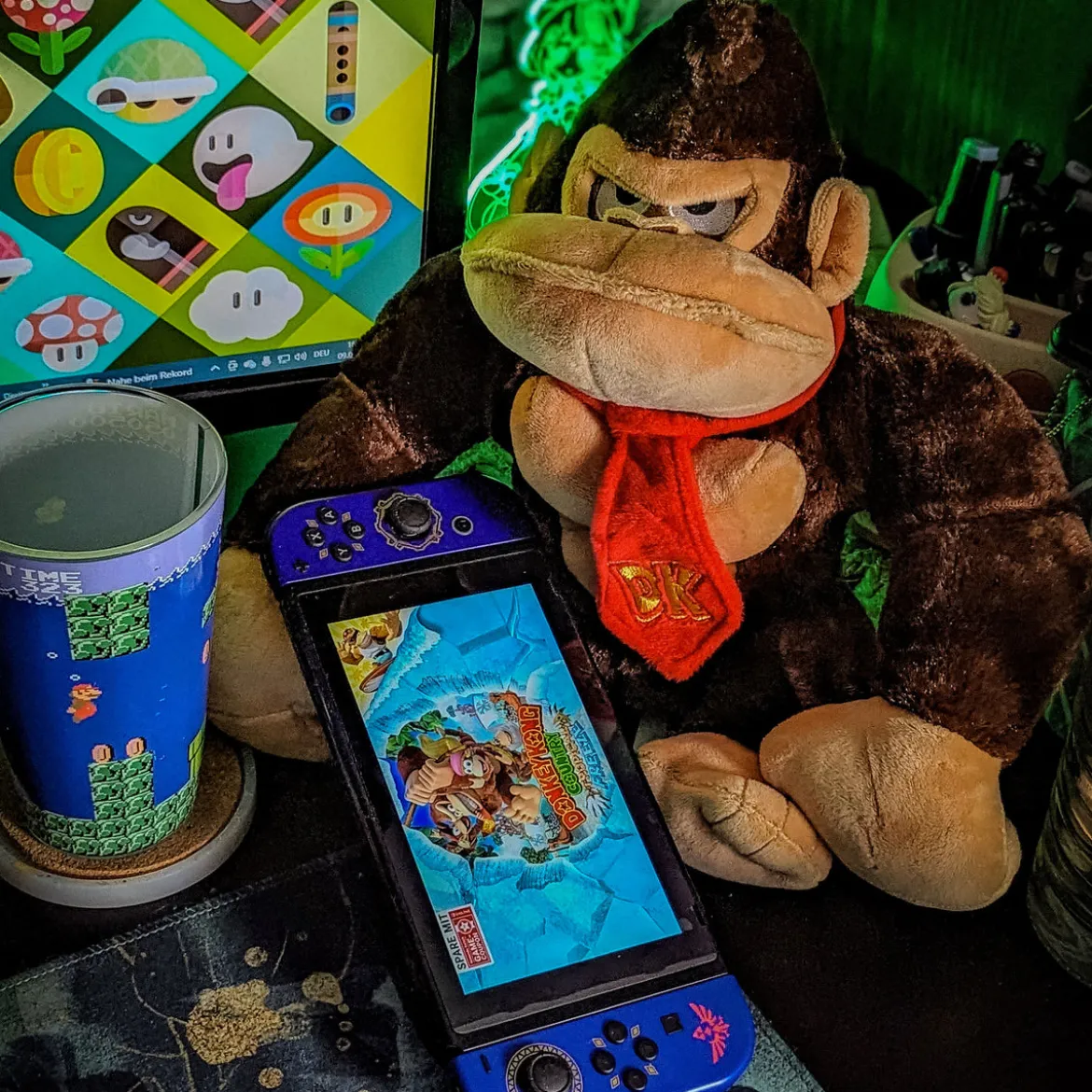 Donkey Kong Plüsch Figur - Super Mario