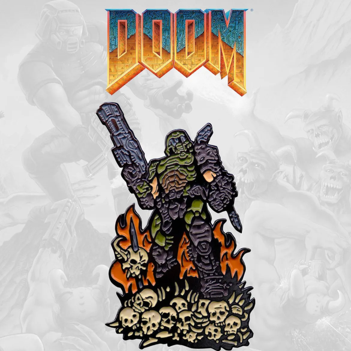Doom Eternal Ansteck-Pin Doom Guy Limited Edition