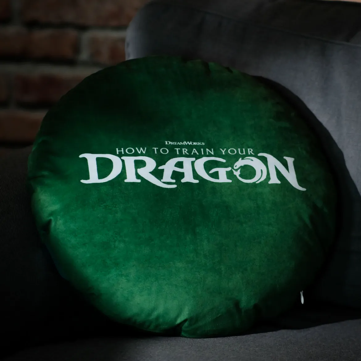 Drachenzähmen leicht gemacht - Ouroboros Dragon Kissen grün