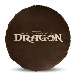 Drachenzähmen leicht gemacht - Logo Kissen braun