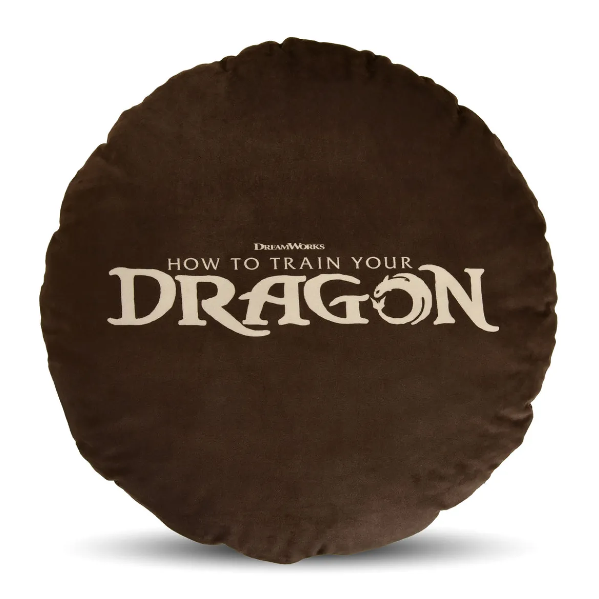 Drachenzähmen leicht gemacht - Logo Kissen braun