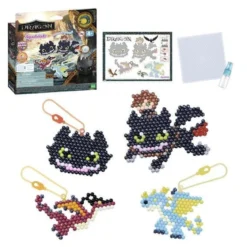 Drachenzähmen leicht gemacht Aquabeads Bastelset Schlüsselanhänger