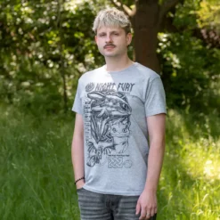 Drachenzähmen leicht gemacht - Night Fury Sketch T-Shirt grau