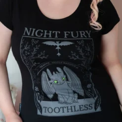 Drachenzähmen leicht gemacht - Night Fury T-Shirt Damen schwarz