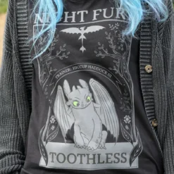 Drachenzähmen leicht gemacht - Night Fury T-Shirt Damen schwarz