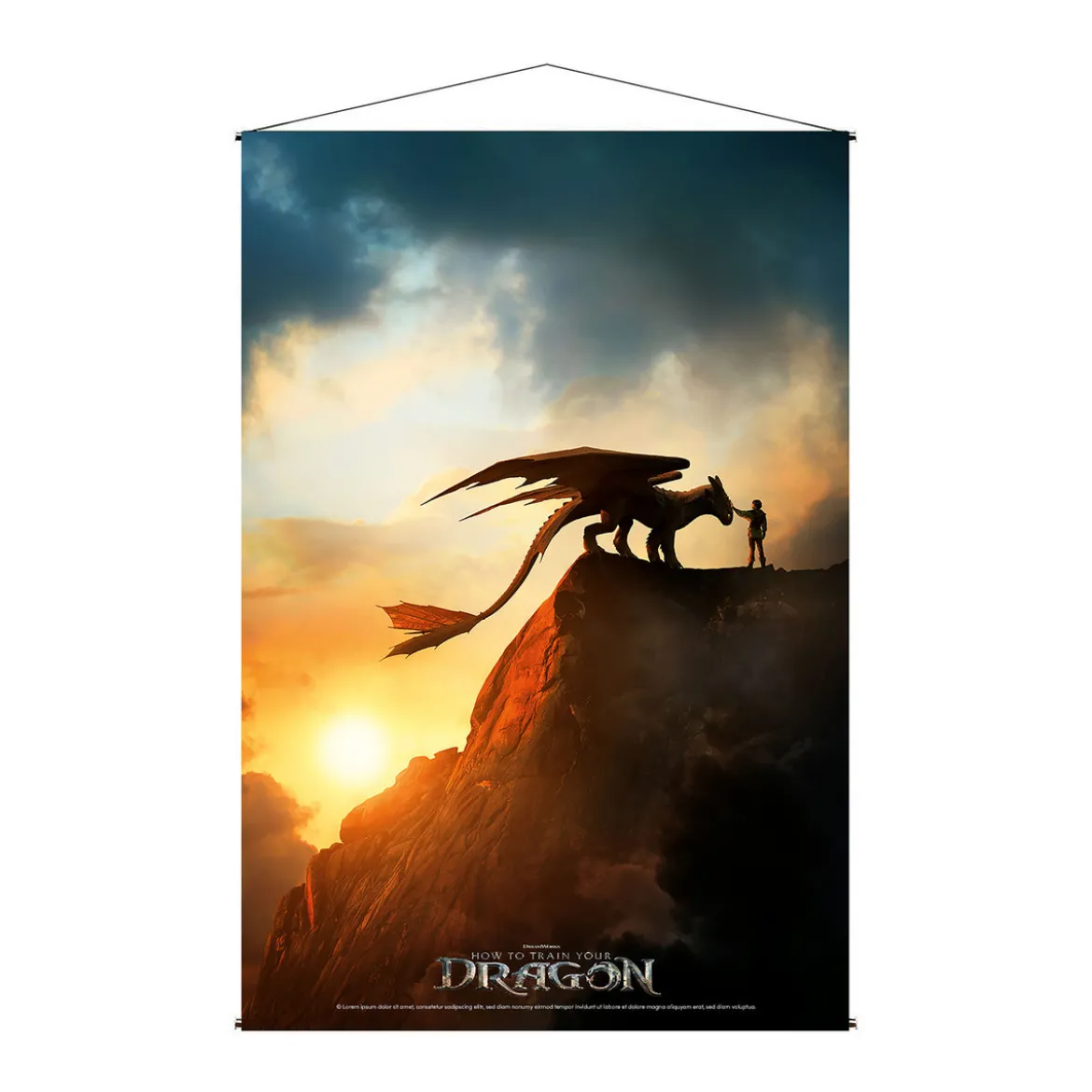 Drachenzähmen leicht gemacht - Key Art Wall Scroll