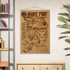 Drachenzähmen leicht gemacht - Night Fury Wall Scroll