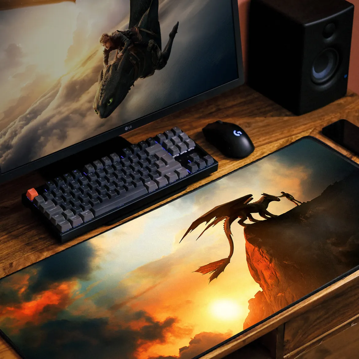 Drachenzähmen leicht gemacht - Poster Mousepad