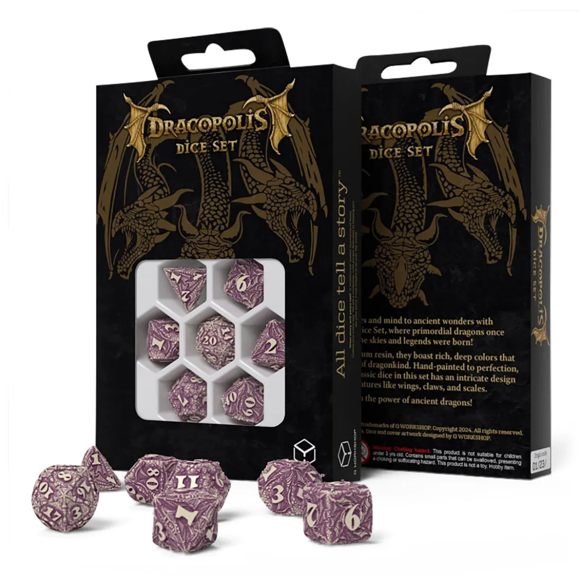 Dracopolis - The Yucatan Featherwing Würfel Set 7tlg