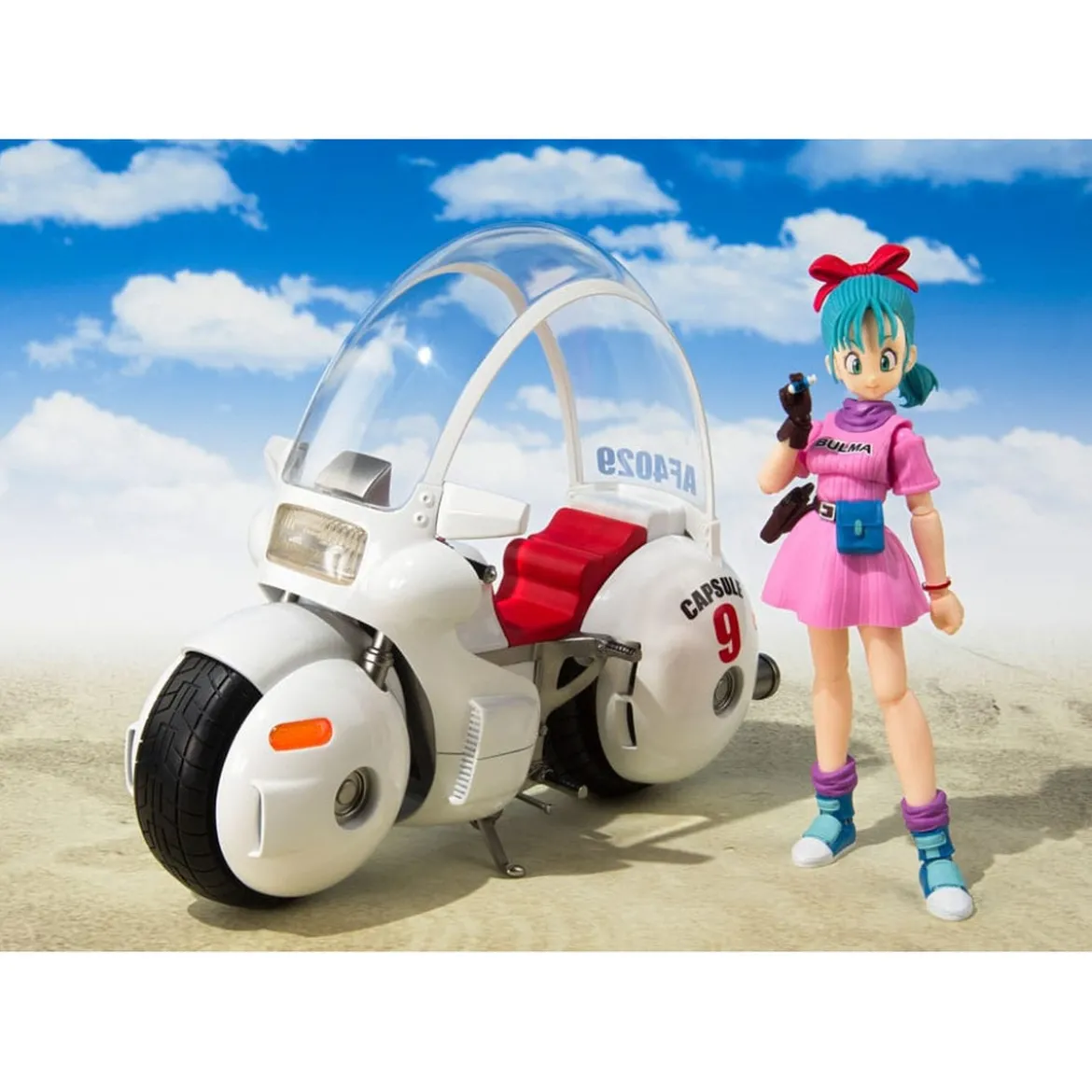 Dragon Ball - Bulma mit Hoipoi Kapsel Nr. 9 S.H. Figuarts Set