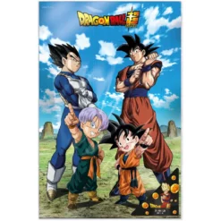 Dragon Ball Super 3D Poster Battle of Gods Goku Vegeta Family 38 x 58 cm