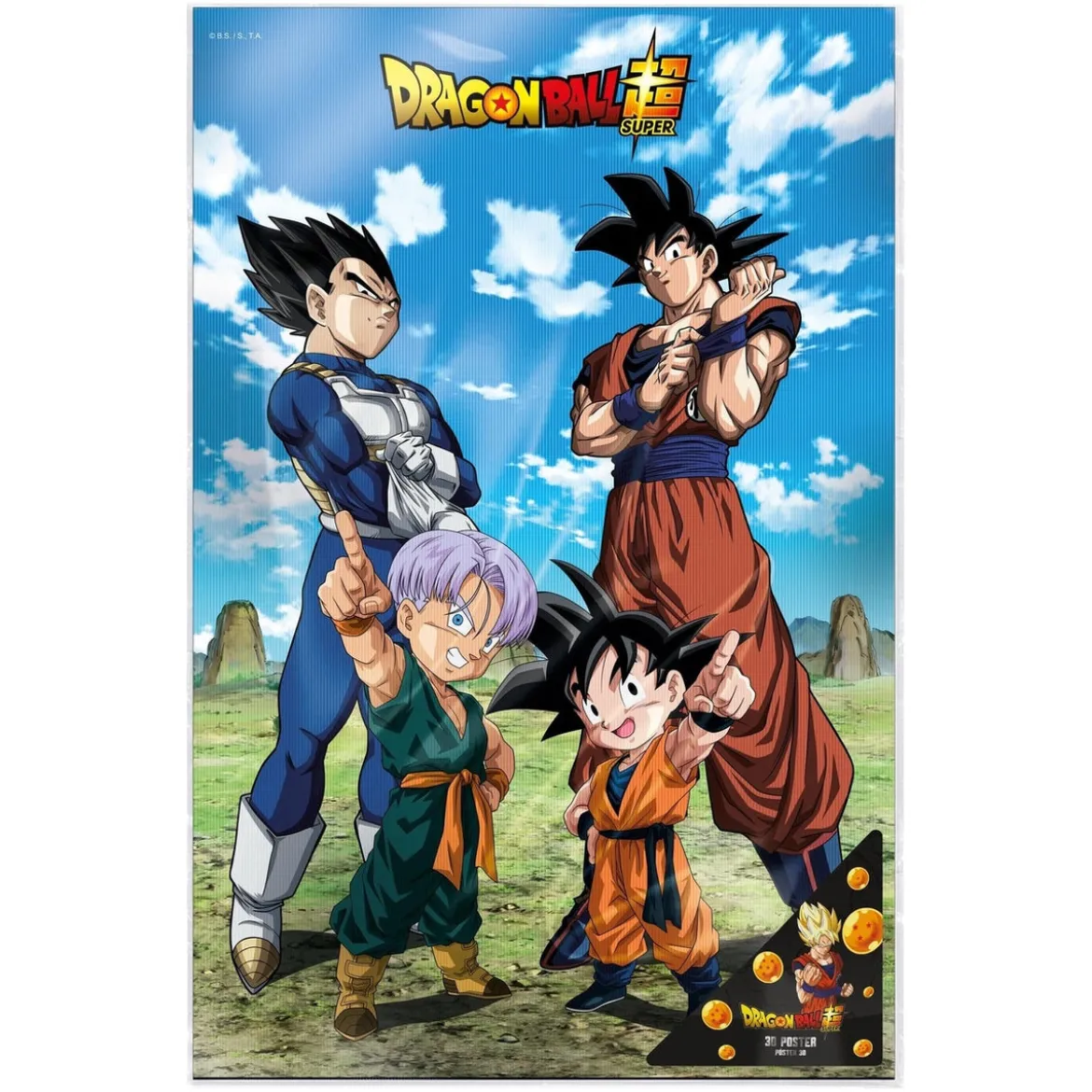 Dragon Ball Super 3D Poster Battle of Gods Goku Vegeta Family 38 x 58 cm