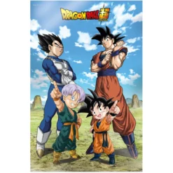 Dragon Ball Super 3D Poster Battle of Gods Goku Vegeta Family 38 x 58 cm