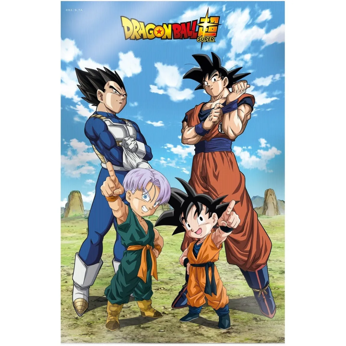 Dragon Ball Super 3D Poster Battle of Gods Goku Vegeta Family 38 x 58 cm