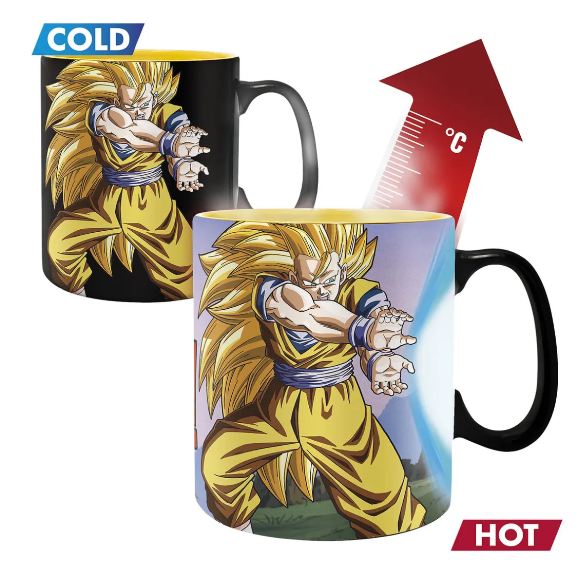 Dragon Ball Z - Kamehameha Thermoeffekt Tasse