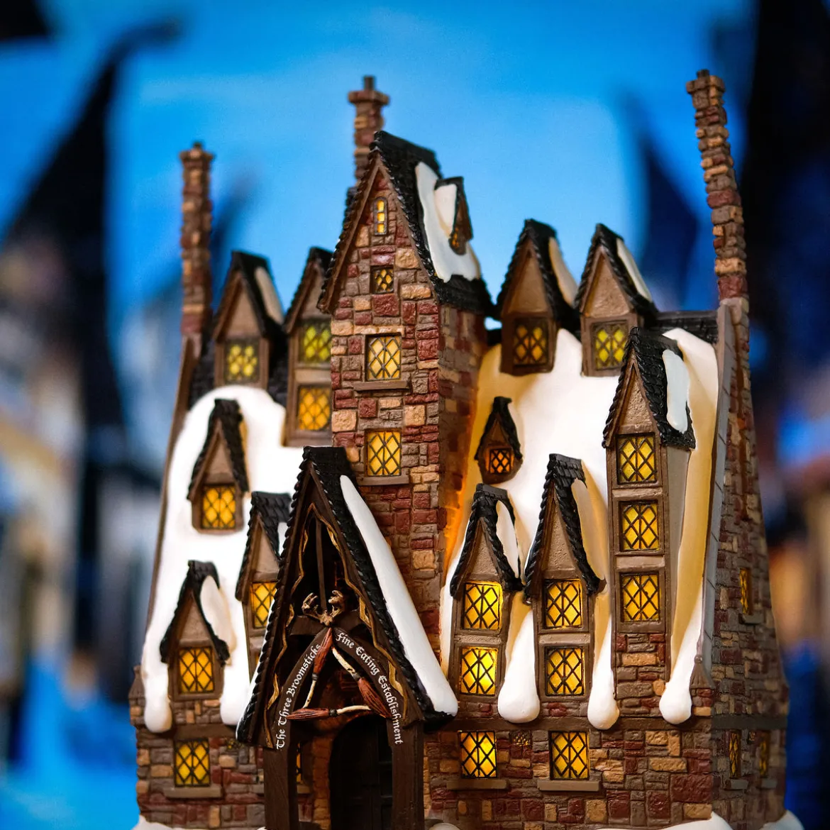 Drei Besen Miniatur Replik mit Beleuchtung - Harry Potter