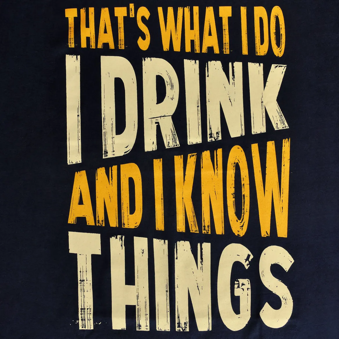 Drink And Know Things - T-Shirt blau