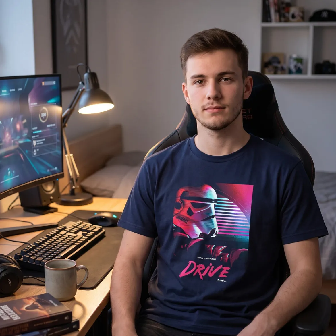 Drive T-Shirt für Star Wars Fans blau