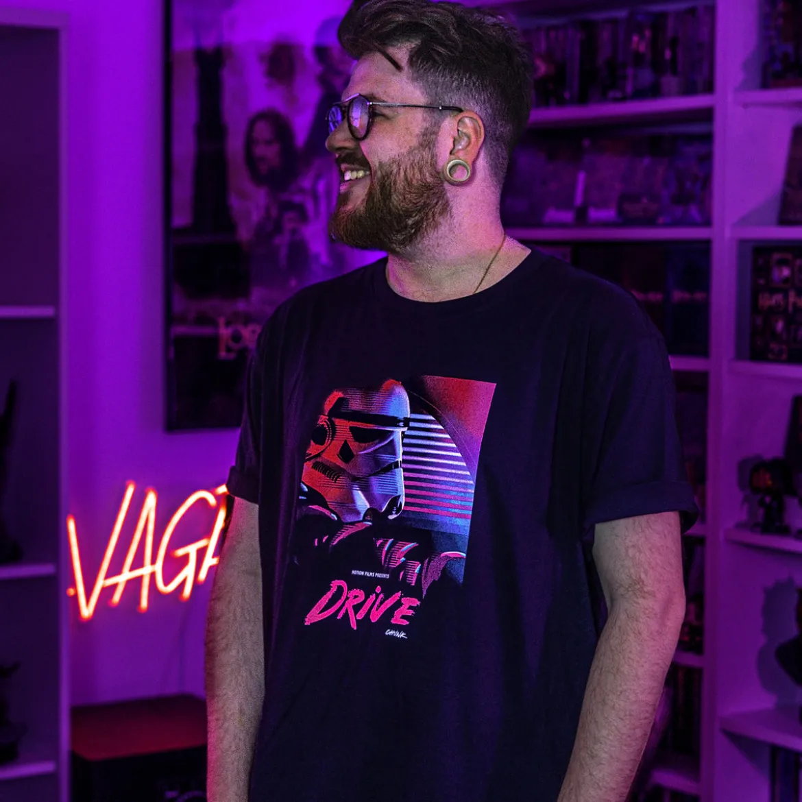 Drive T-Shirt für Star Wars Fans blau