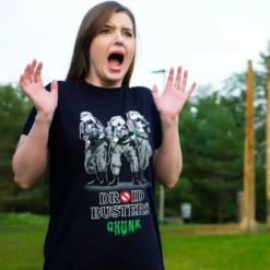 Droidbusters T-Shirt für Star Wars Fans blau