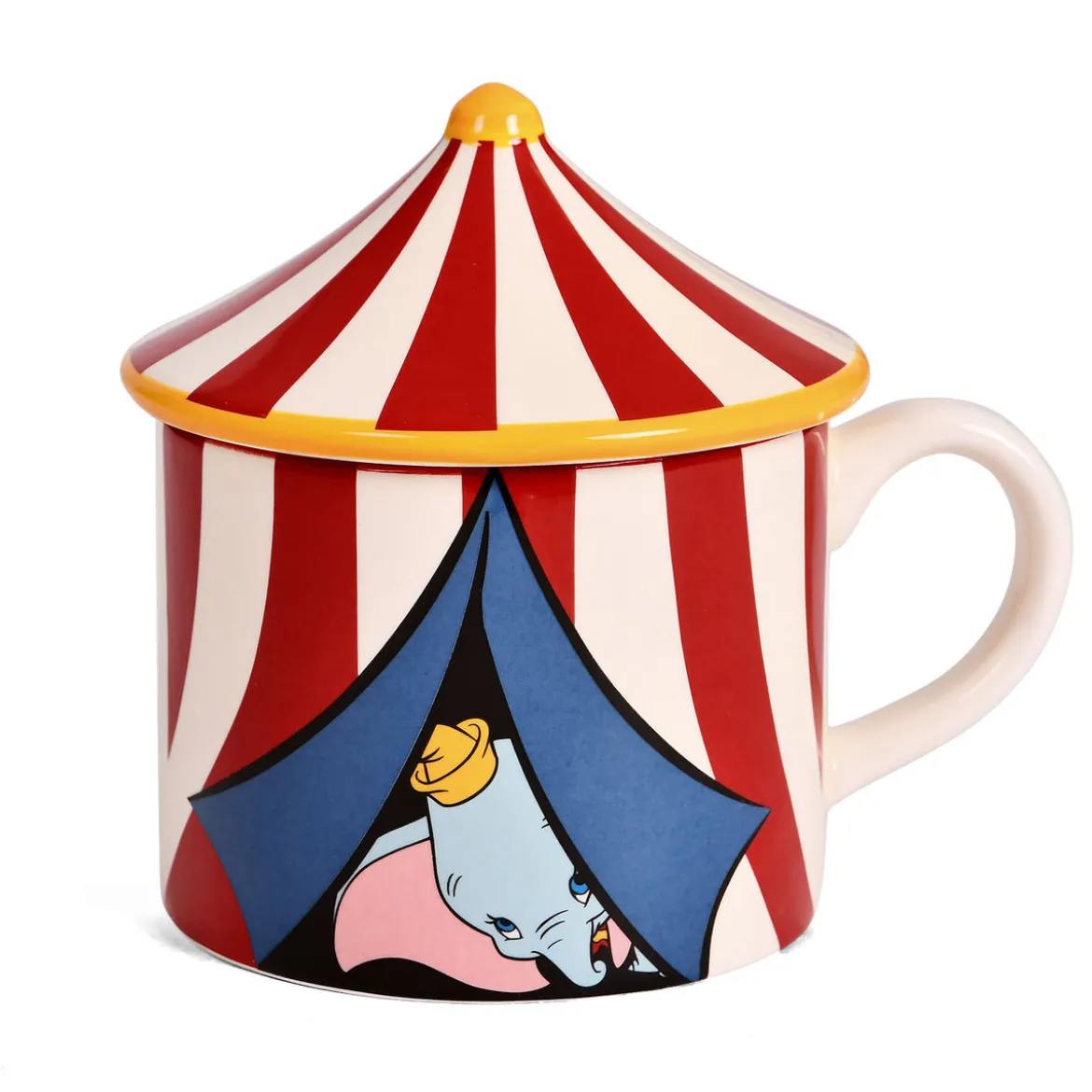 Dumbo - Zirkuszelt 3D Tasse mit Deckel