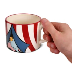 Dumbo - Zirkuszelt 3D Tasse mit Deckel