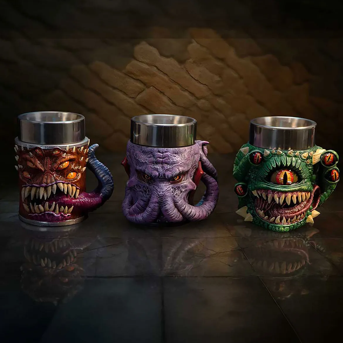 Dungeons & Dragons - Mini Monster Tiny Krüge 3er Set