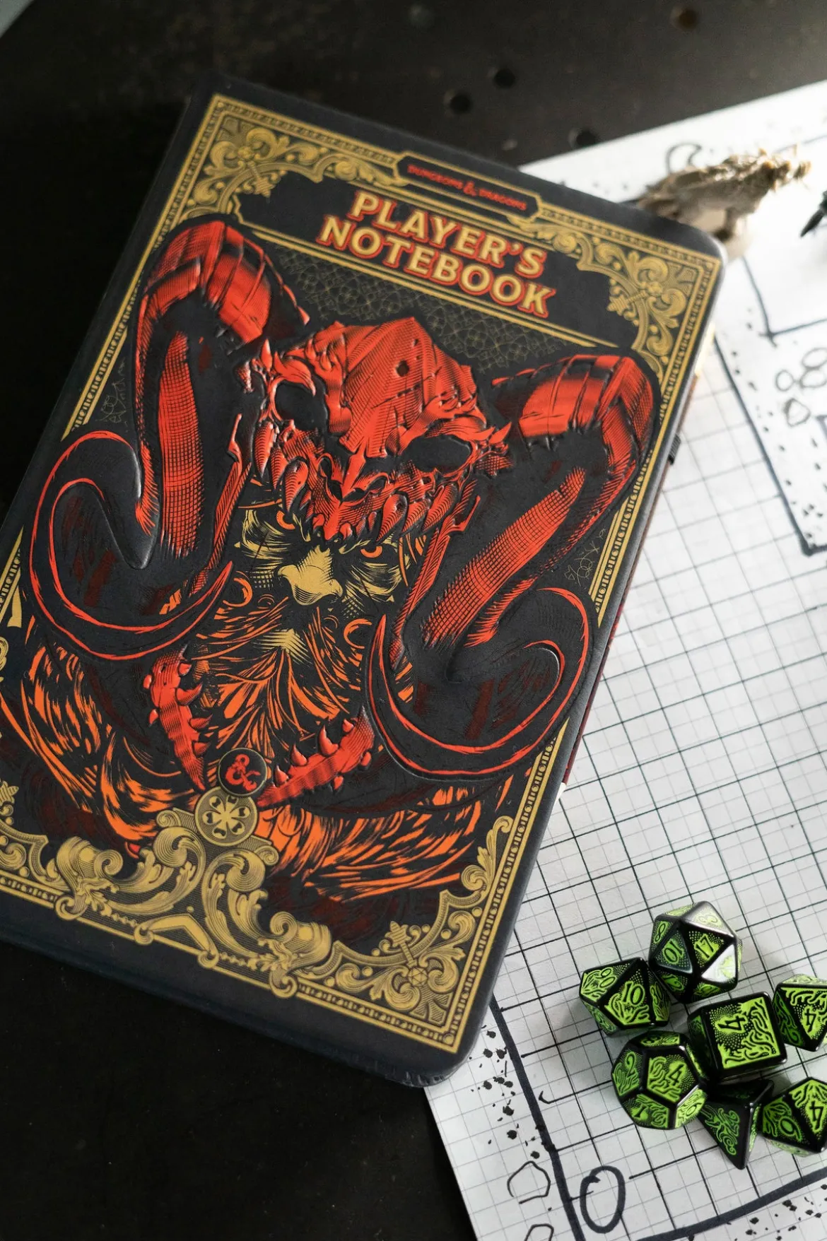 Dungeons & Dragons - Players Notizbuch A5 mit Bleistift