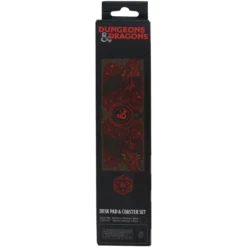 Dungeons & Dragons Schreibtischunterlage & Untersetzer Set