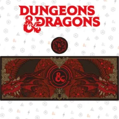 Dungeons & Dragons Schreibtischunterlage & Untersetzer Set