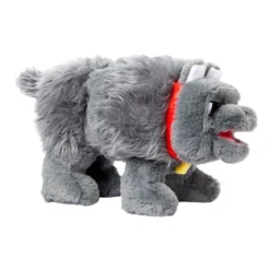 Ein Minecraft Film Plüschfigur mit Sound Dennis der Wolf 20 cm