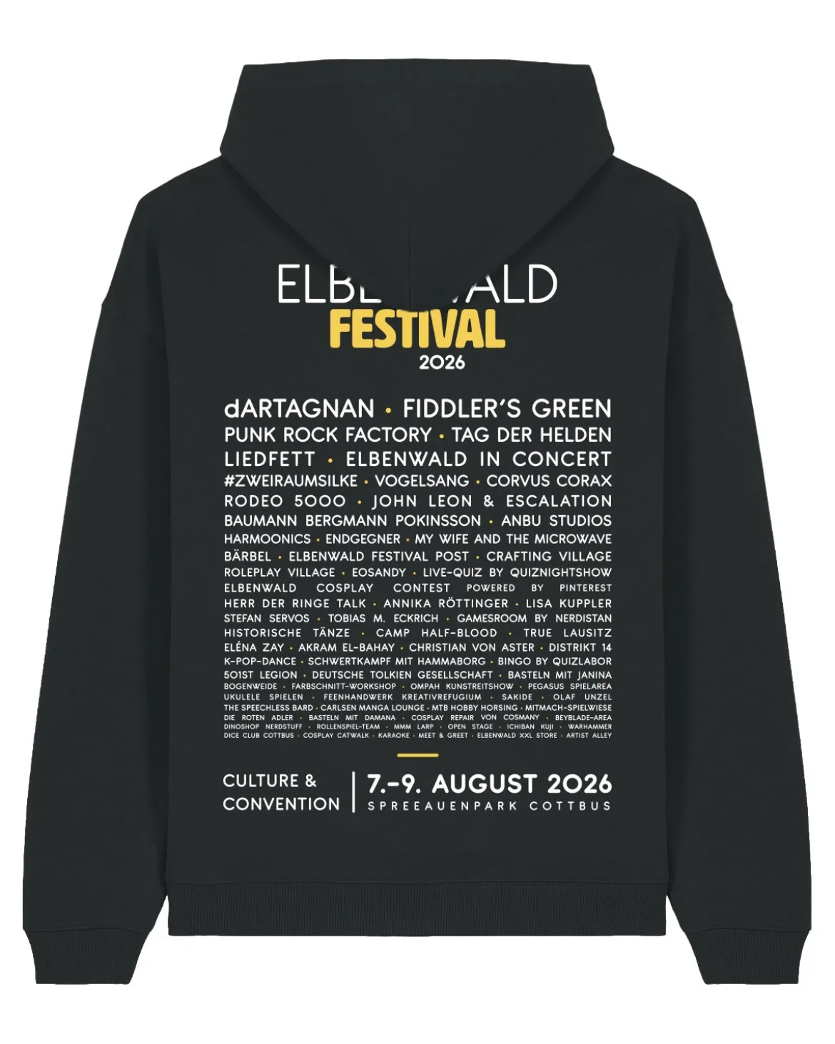 Elbenwald Festival 2026 - Line-Up Hoodie